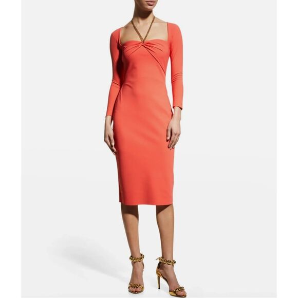 Chiara Boni Celide Chain-Strap Cutout Dress Size 38 | 6 US - Picture 2 of 11